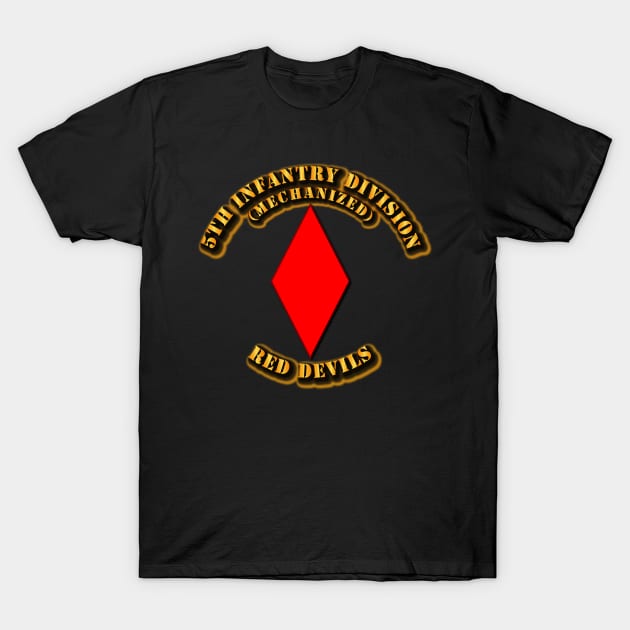 5th Infantry Division - Red Devils T-Shirt by twix123844